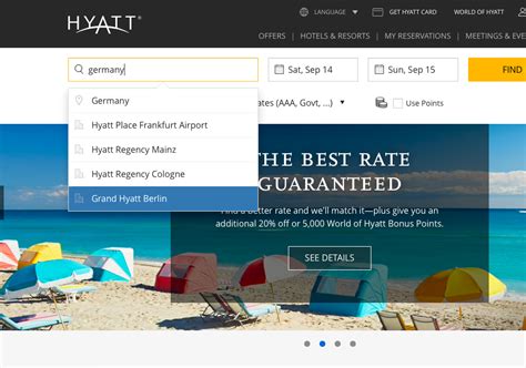 hyatt website.